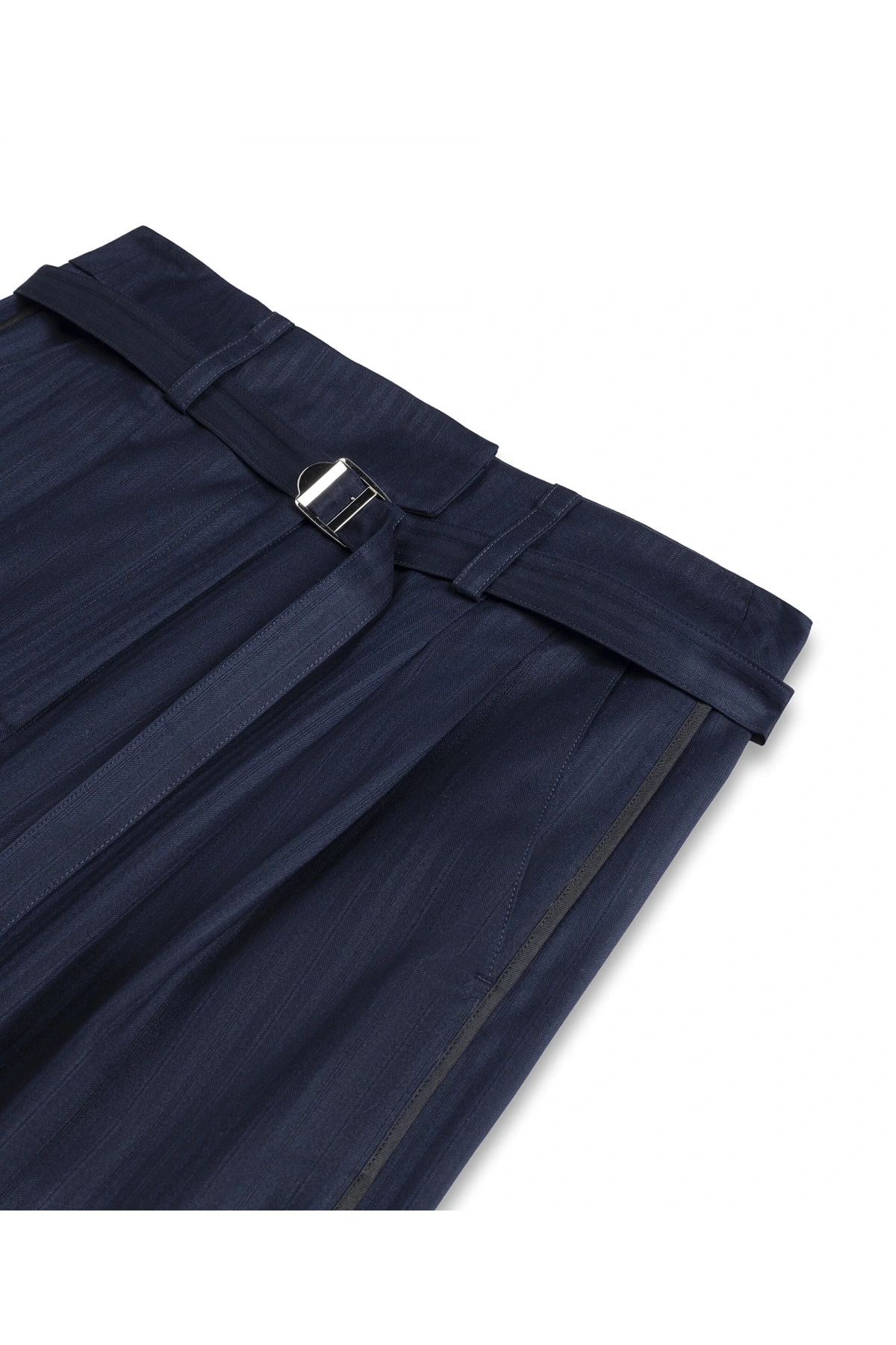 Twist Çizgili Widee Leg Pantolon TS1260003236