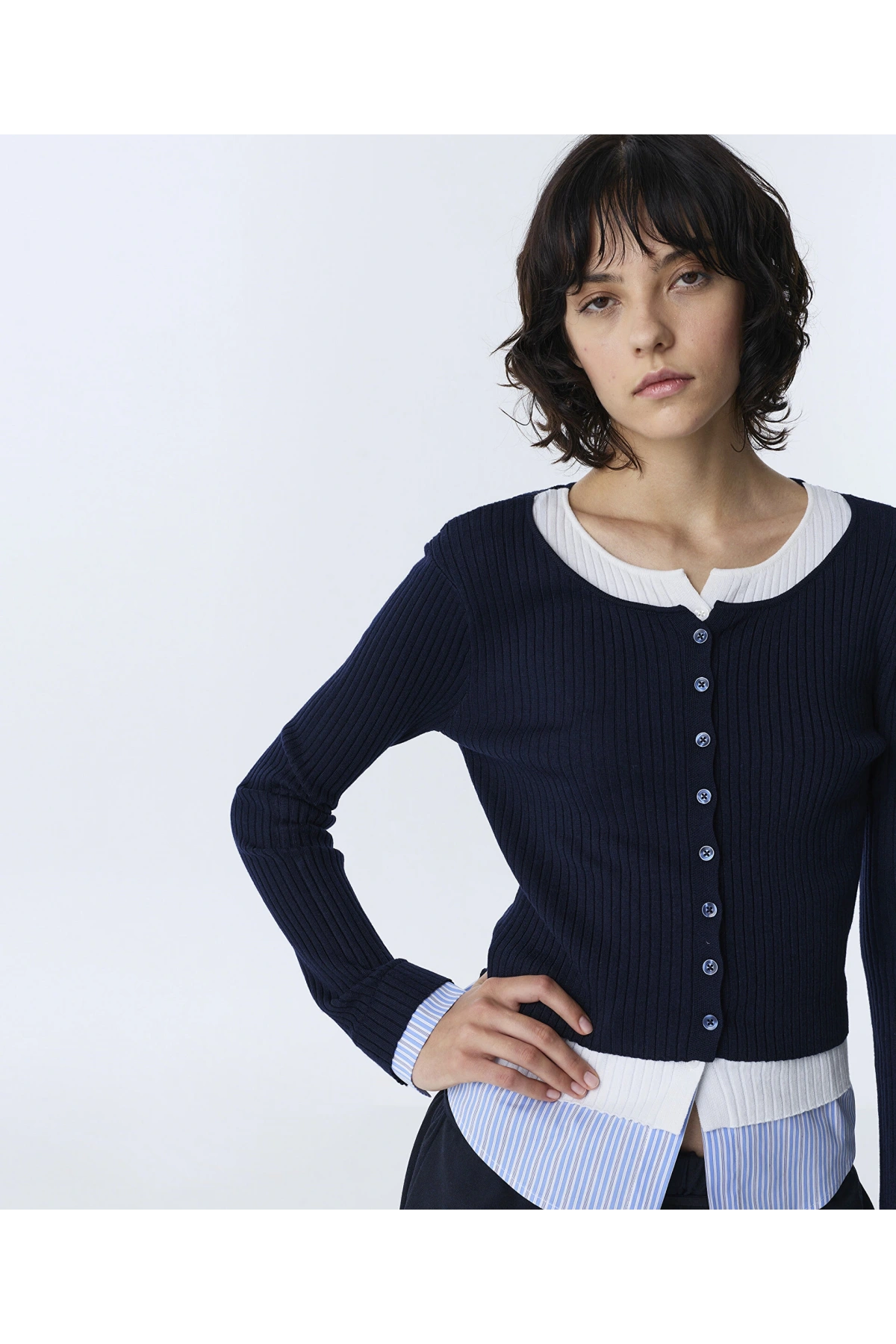 Twist Colorblock Hırka TW6260150121