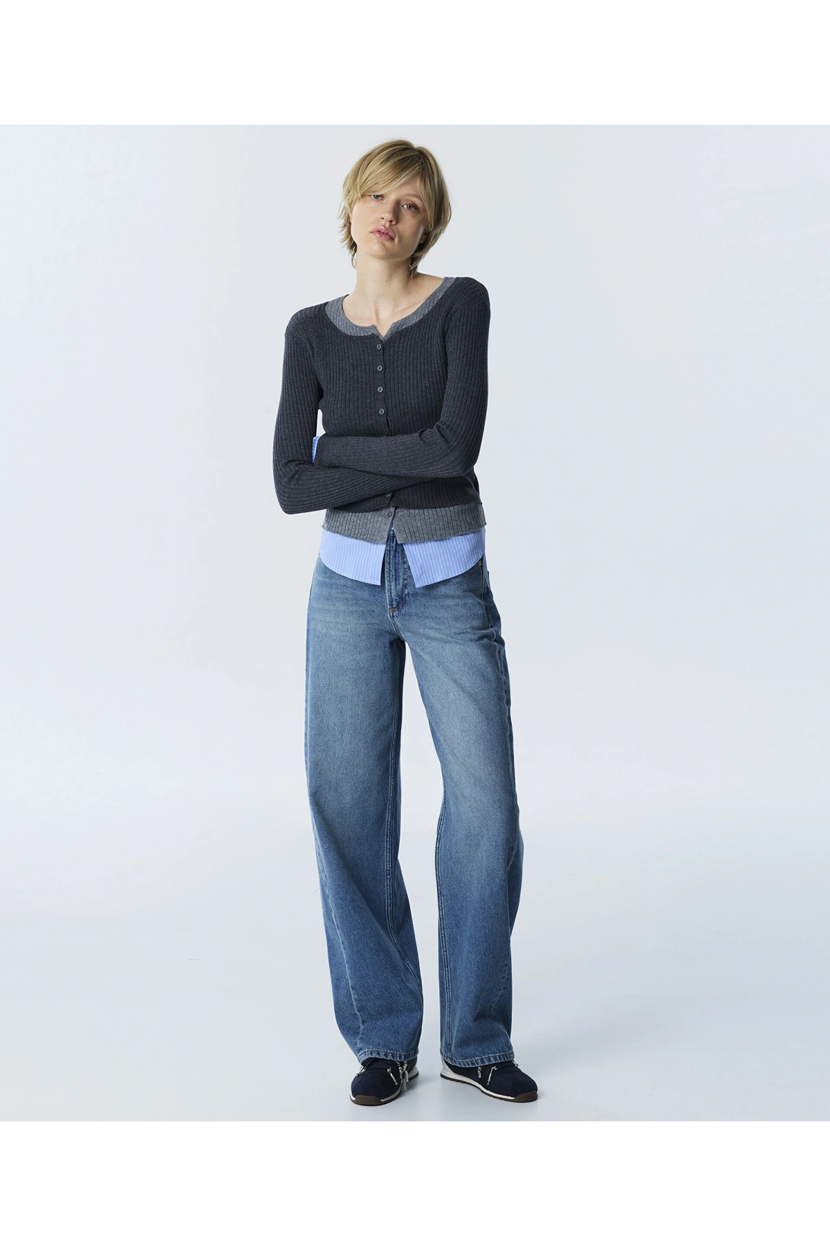 Twist Colorblock Hırka TW6260150121