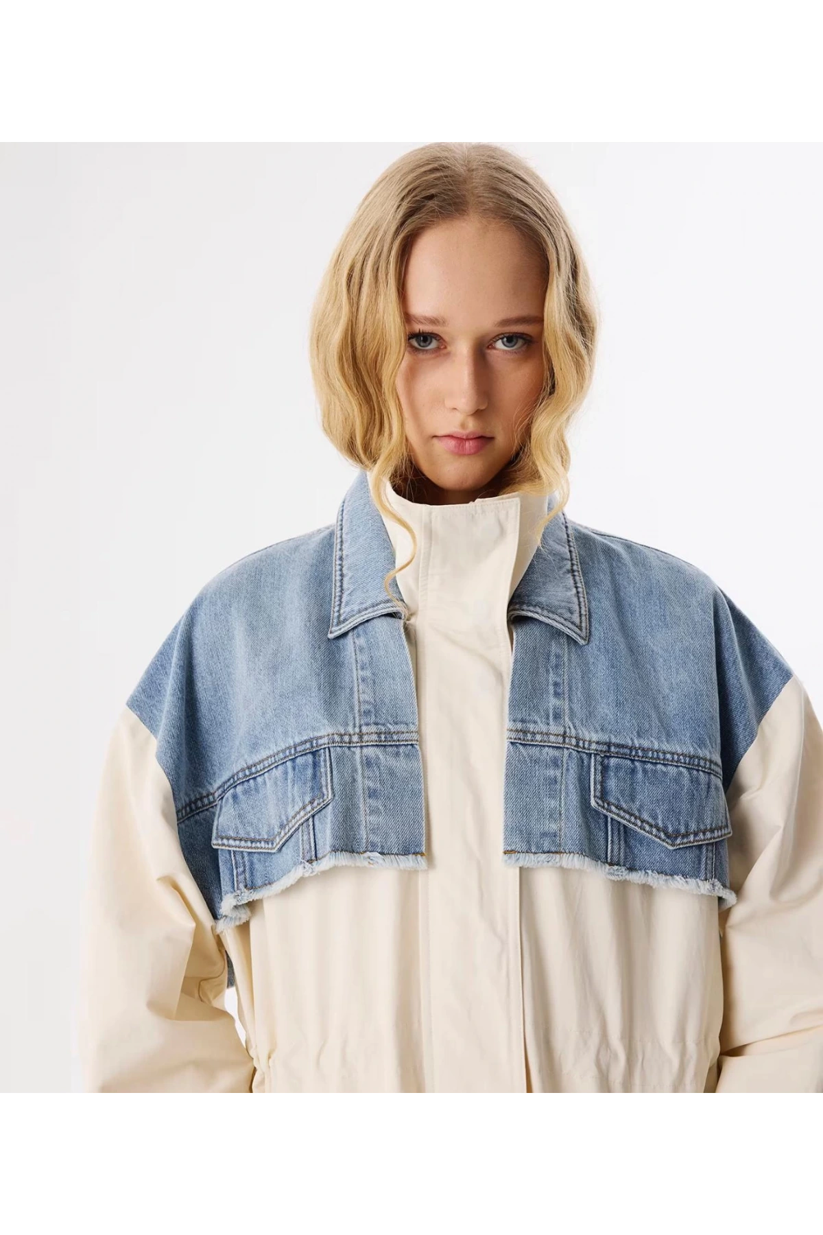 Twist Denim Mıx Trençkot TS1250012028