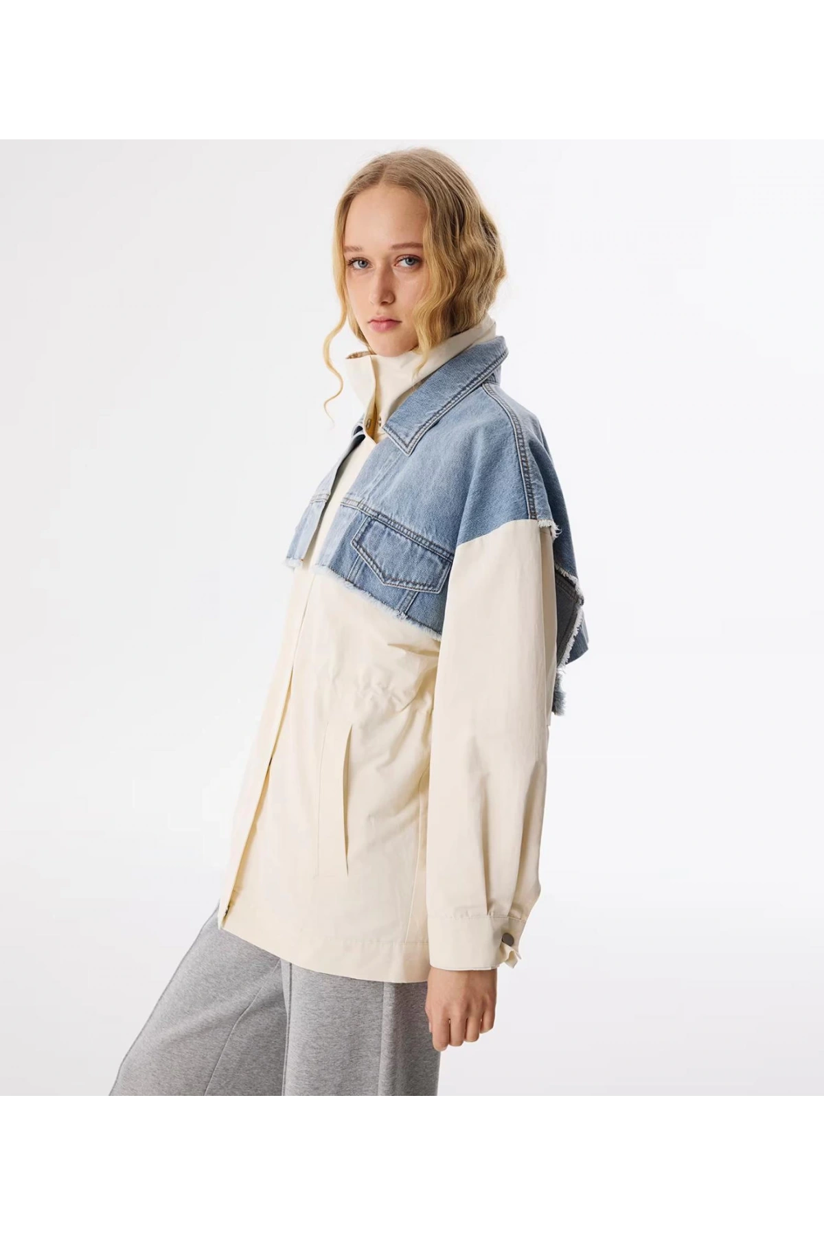 Twist Denim Mıx Trençkot TS1250012028