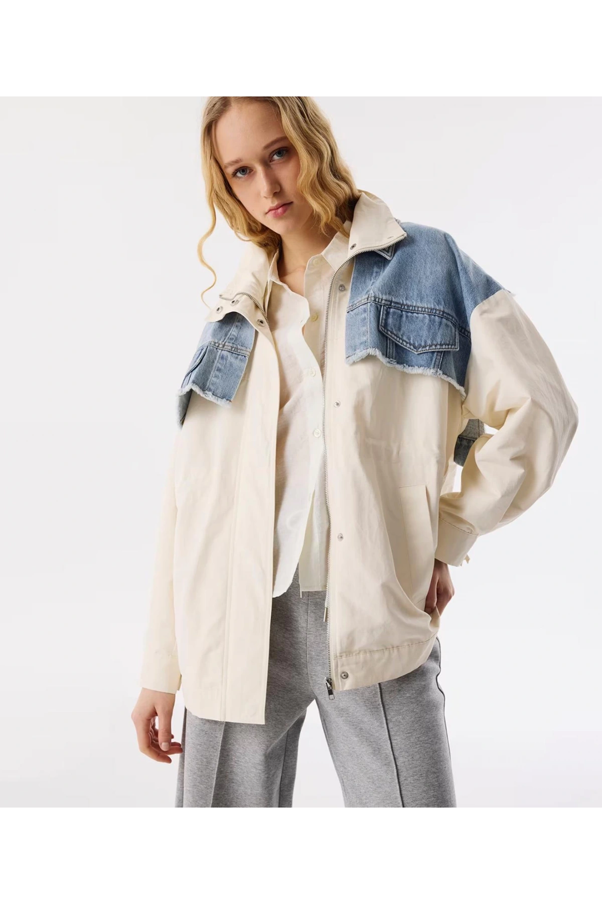 Twist Denim Mıx Trençkot TS1250012028