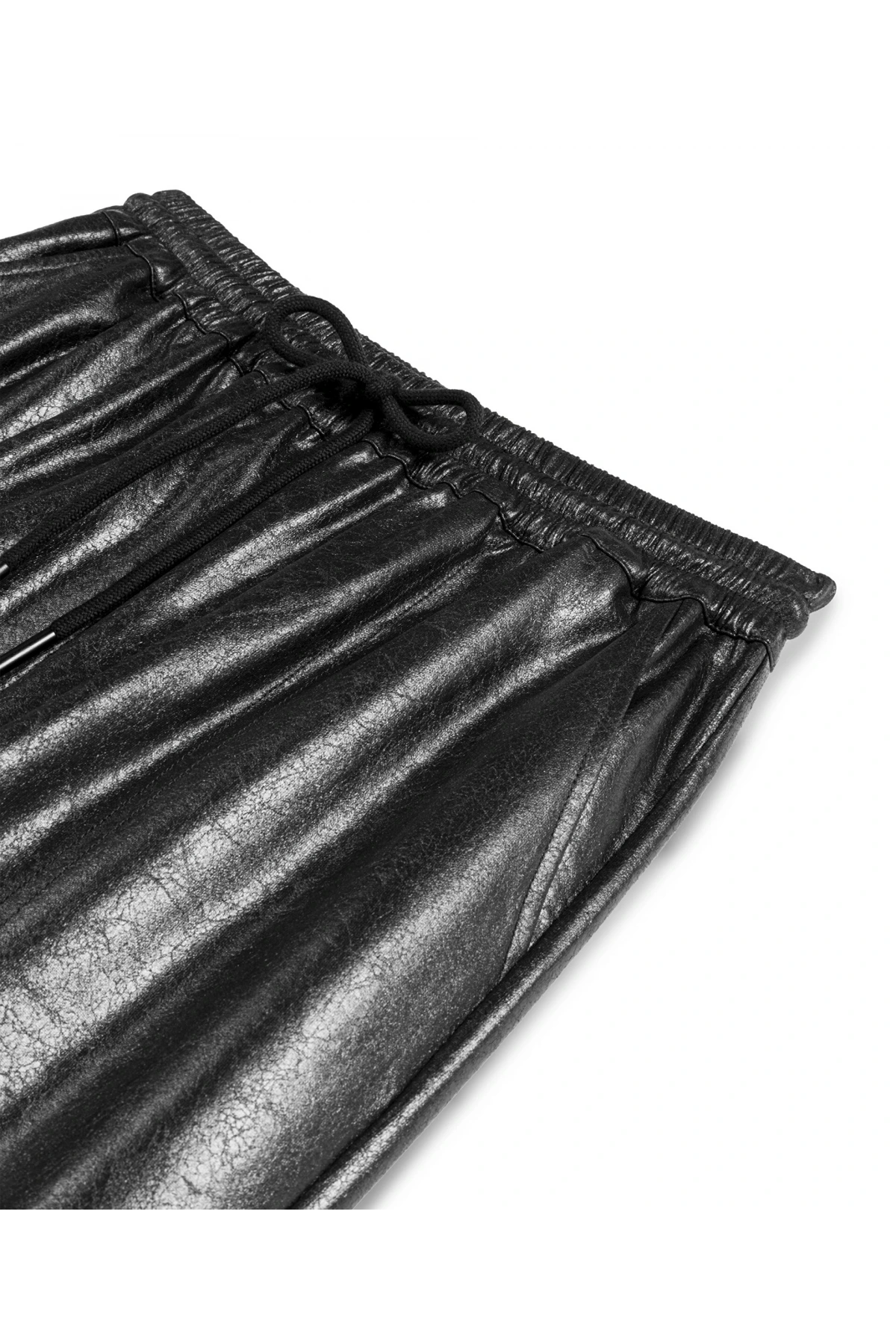 Twist Deri Görünümlü Elastik Bel Pantolon TW6250003209