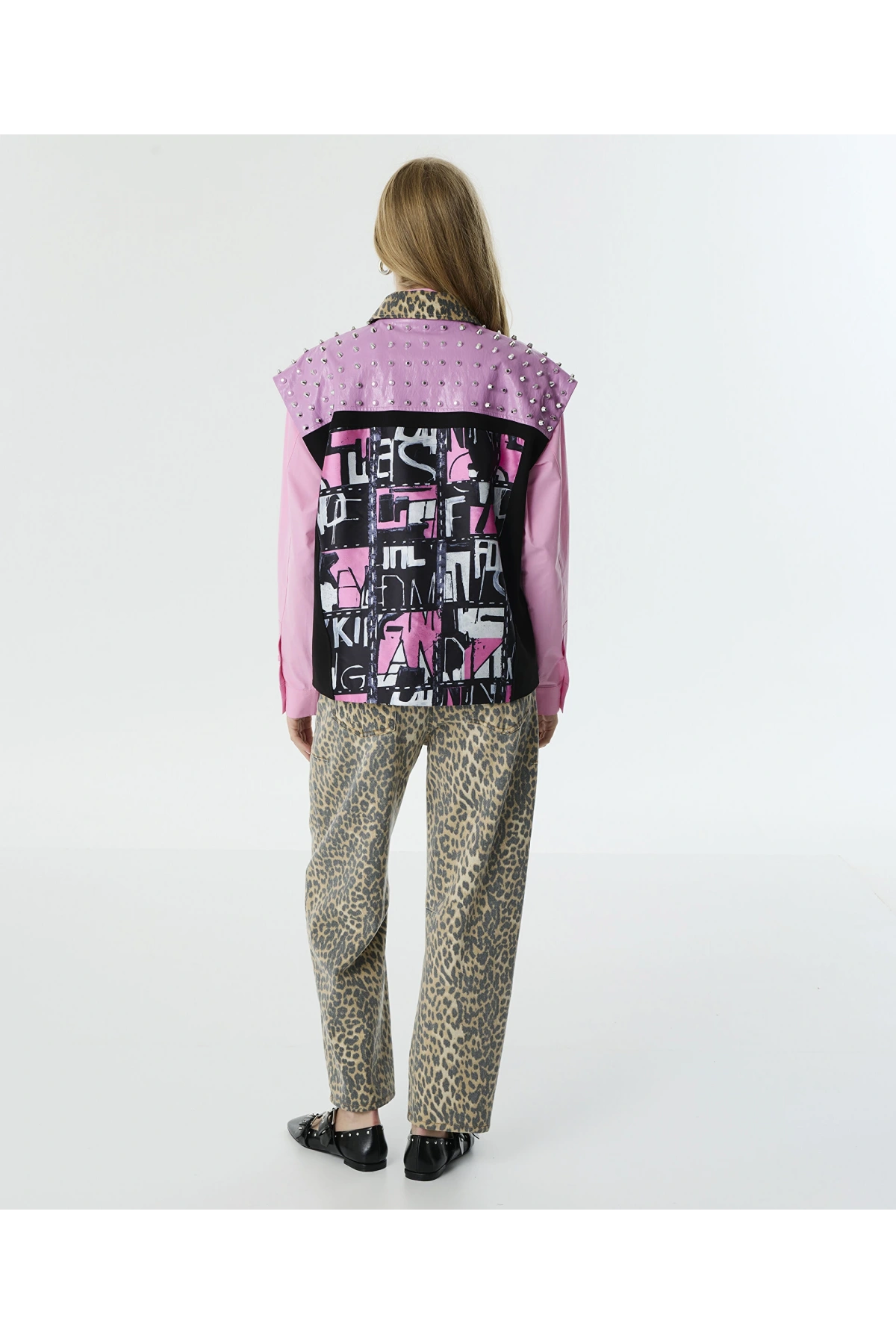 Twist Desen Mix Trok Baskılı Yelek TW6250007013