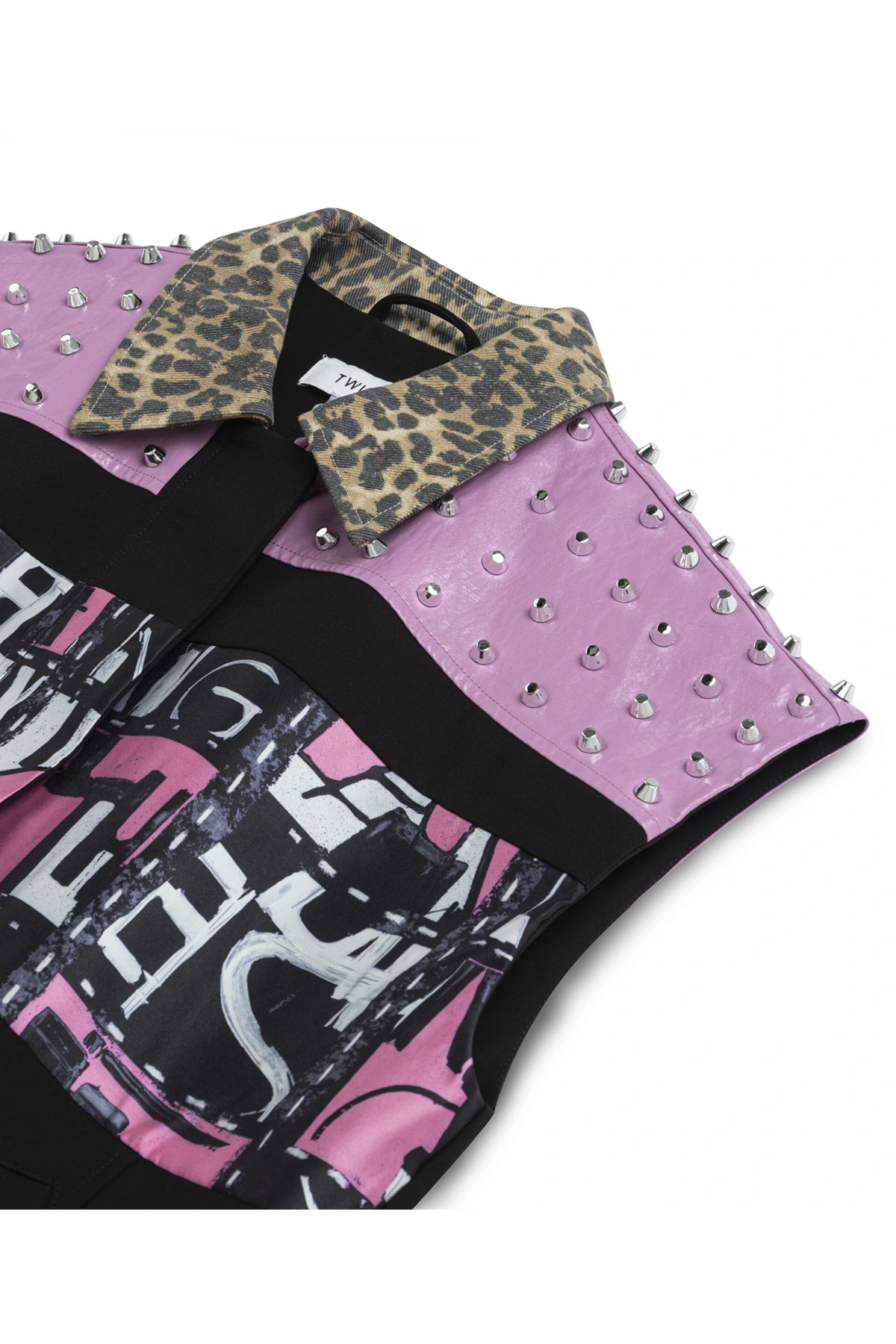 Twist Desen Mix Trok Baskılı Yelek TW6250007013