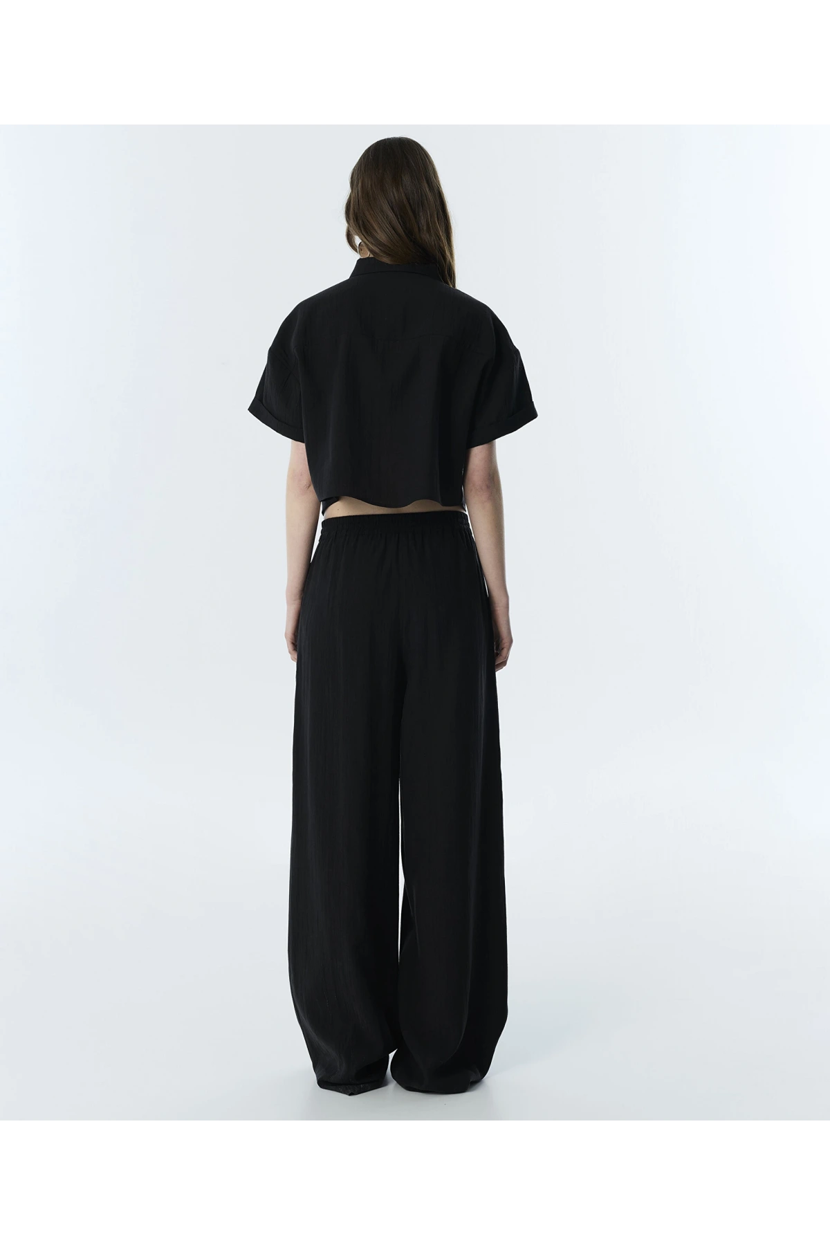 Twist Dokulu Wide Leg Pantolon TS1260003262