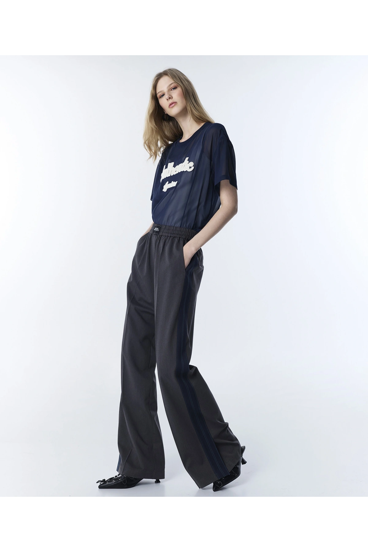 Twist Elastik Bel Colorblock Pantolon TS1260003141