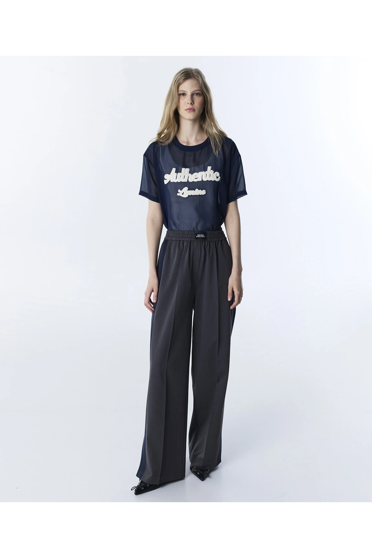 Twist Elastik Bel Colorblock Pantolon TS1260003141