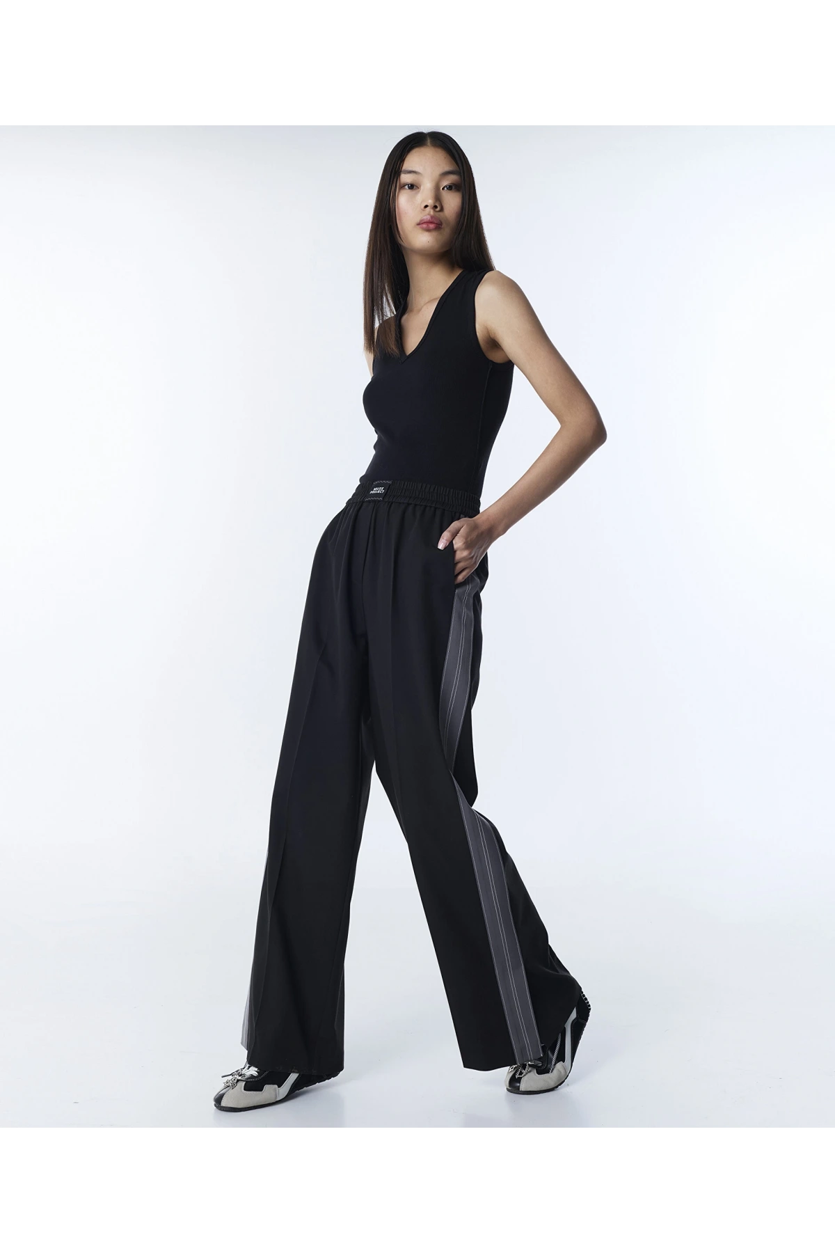 Twist Elastik Bel Colorblock Pantolon TS1260003141