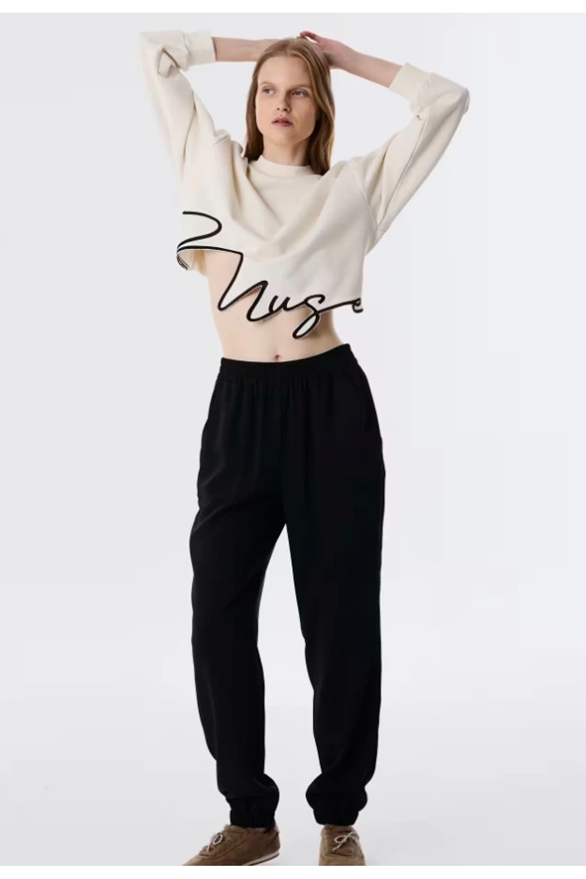 Twist Elastik Bel Jogger Pantolon TS6250003125