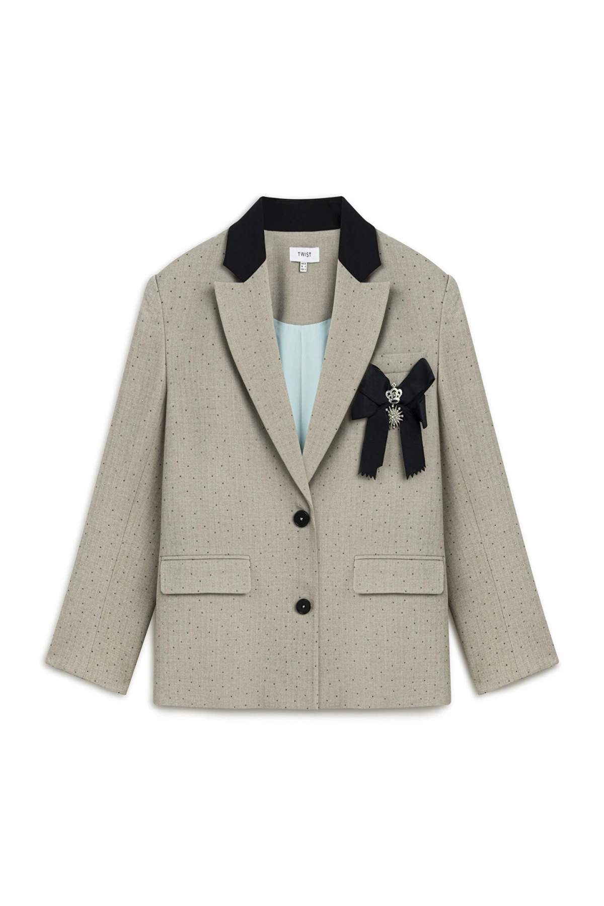 Twist Fiyonk Aplikeli Blazer Ceket TW6250106011