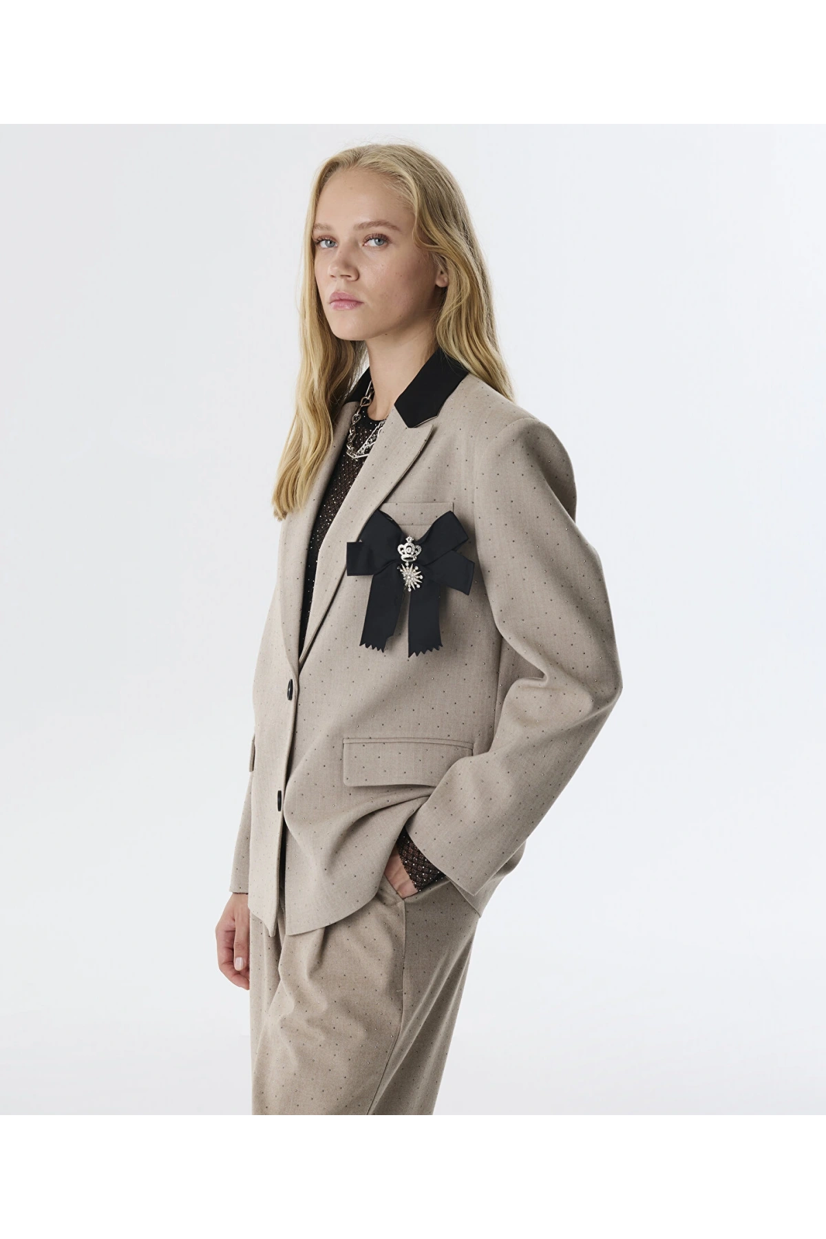 Twist Fiyonk Aplikeli Blazer Ceket TW6250106011