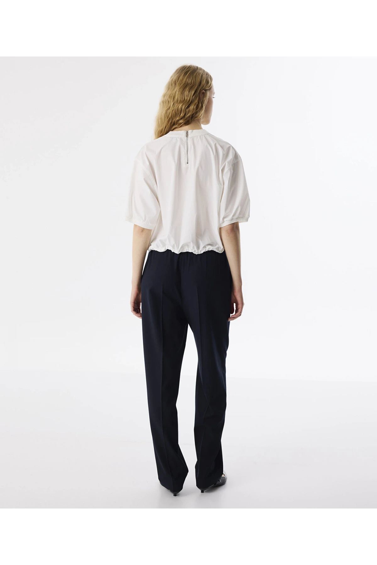 Twist Kadın Teknik Kumaş Ekru Bluz TS1250006085