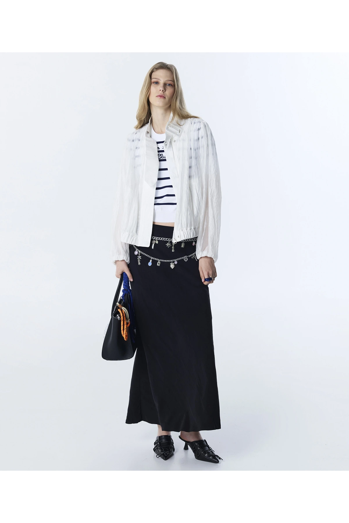 Twist Kemer Efektli Maksi Etek TS1260004076