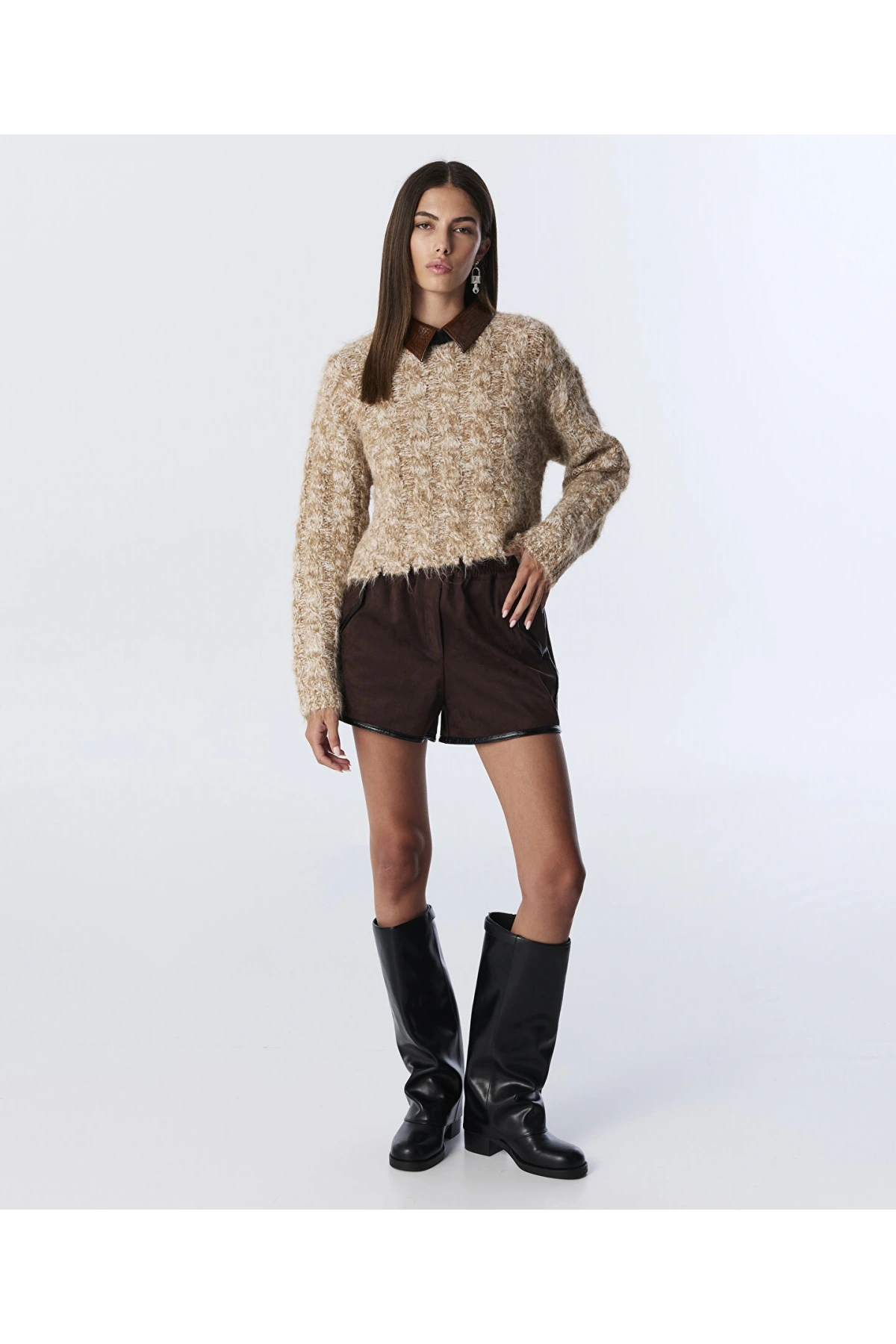 Twist Konstrat Yakalı Edge Kazak TW6250050445