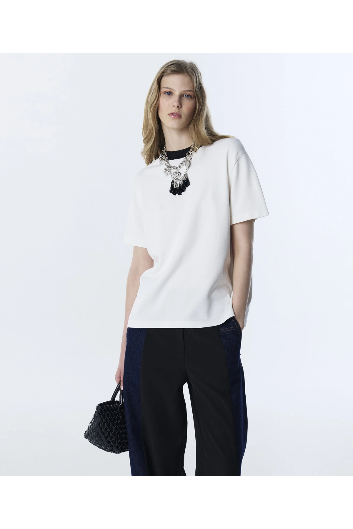 Twist Kontrast Yaka Triko TS1260050065