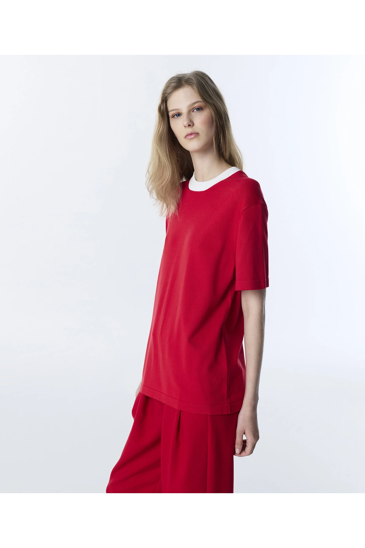 Twist Kontrast Yaka Triko TS1260050065