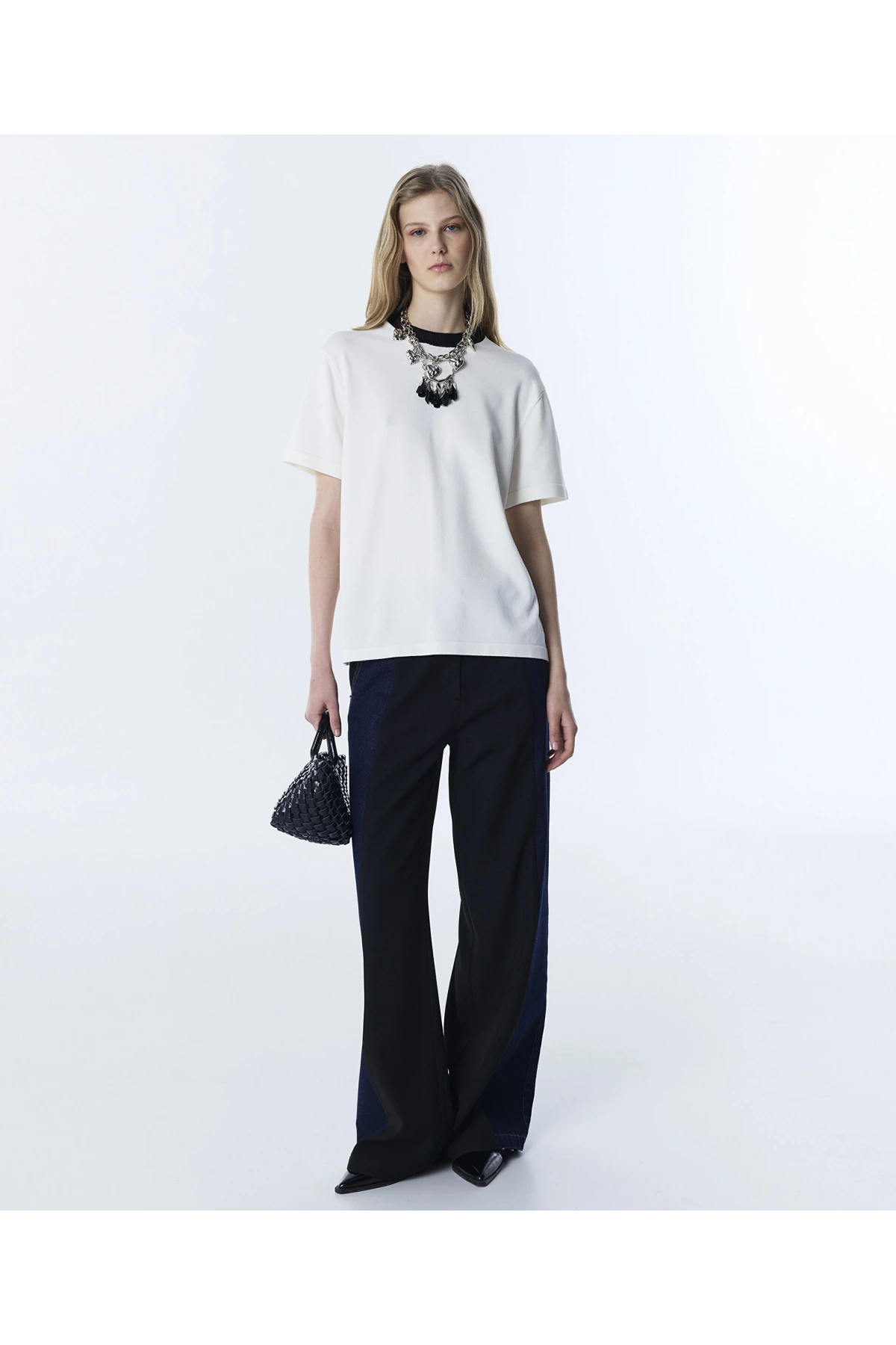 Twist Kontrast Yaka Triko TS1260050065