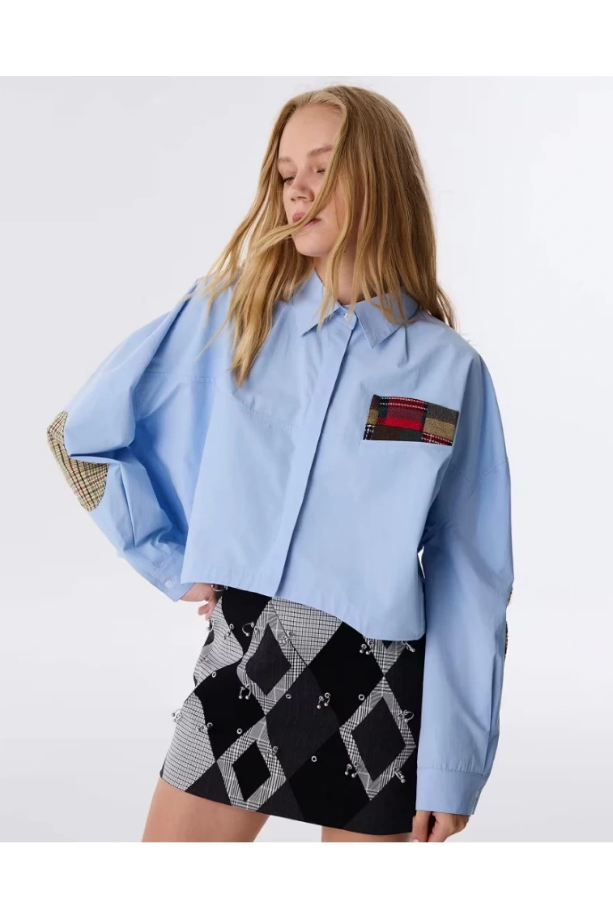 Twist Patch Li Crop Gömlek TW6250025072