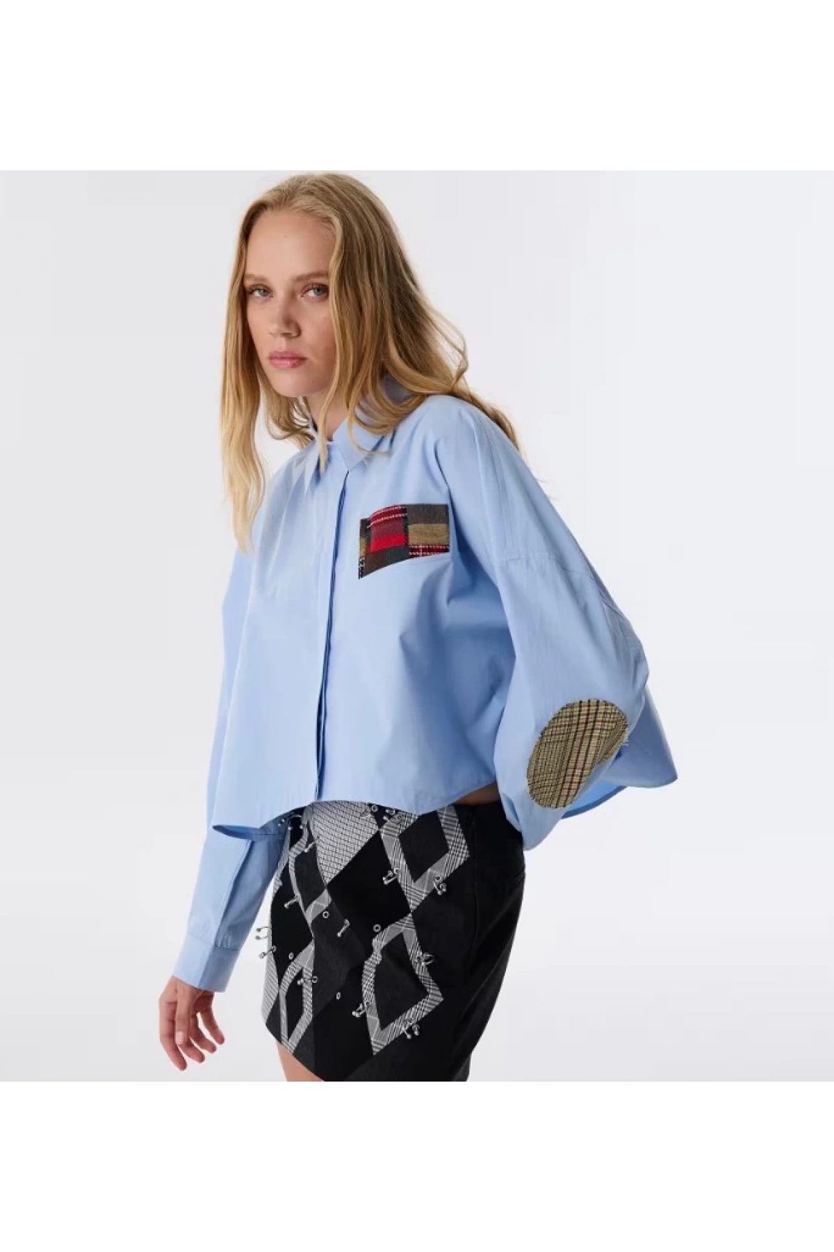 Twist Patch Li Crop Gömlek TW6250025072