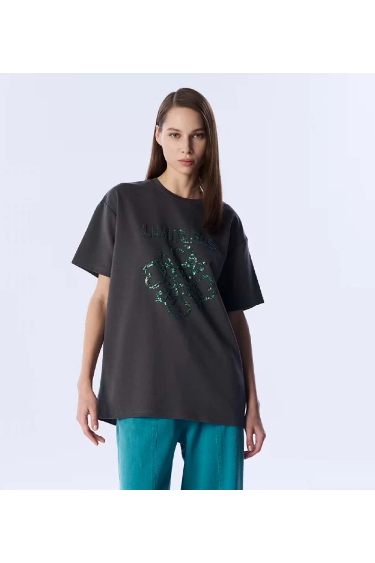 Twist Payet İşlemeli T-Shirt TS1250070232