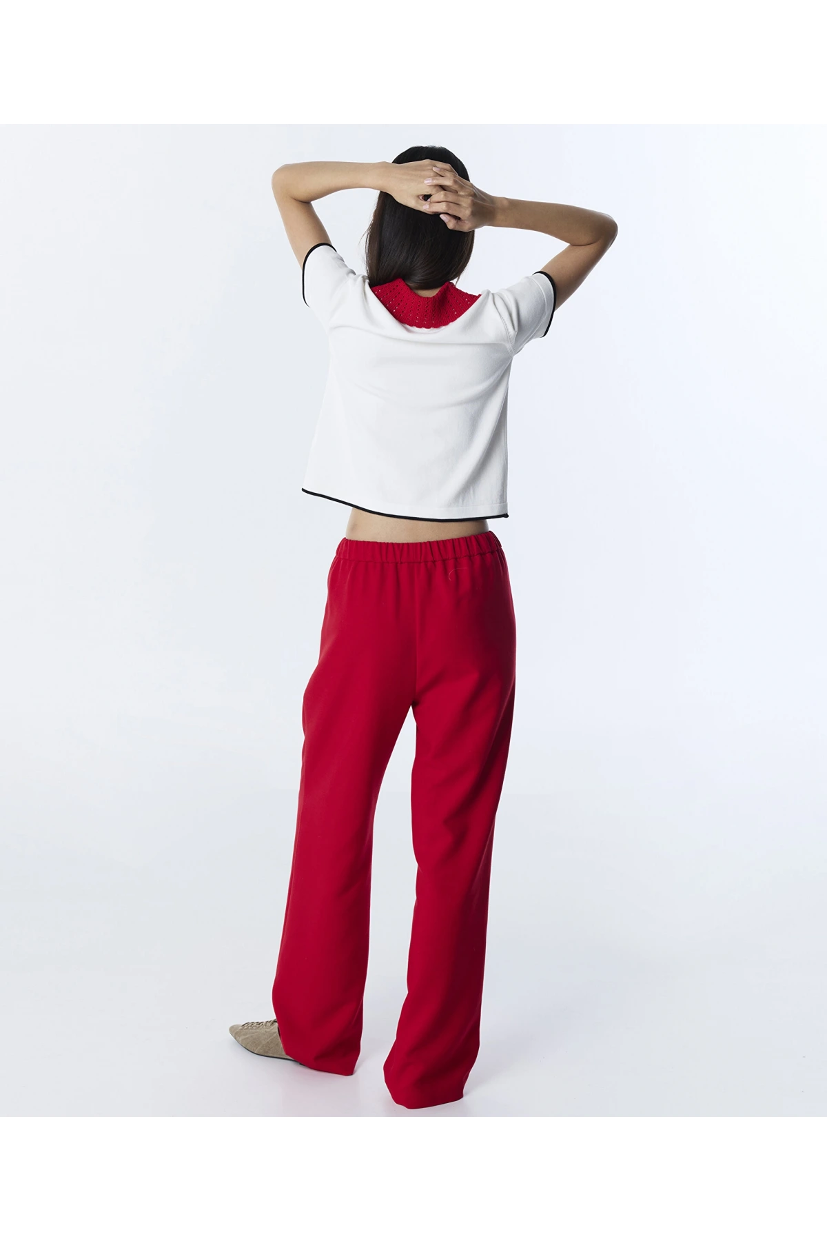 Twist Pileli Wide Leg Pantolon TS1260003135