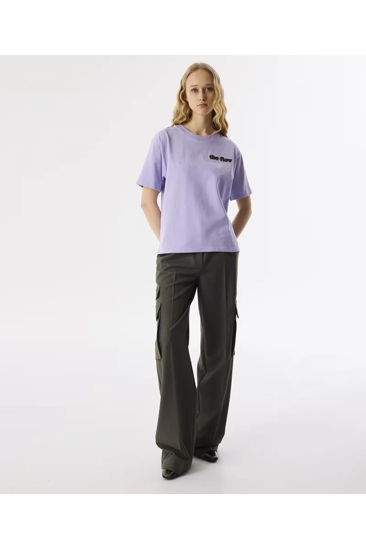 Twist Slogan Nakışlı T-shırt TS1250070089