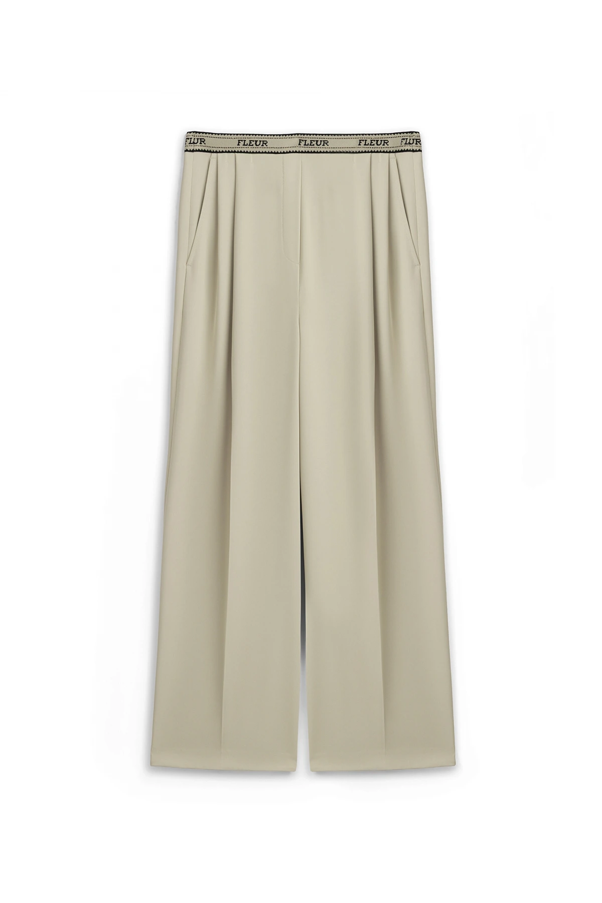 Twist Slogan Wide Leg Pantolon TS1260003139