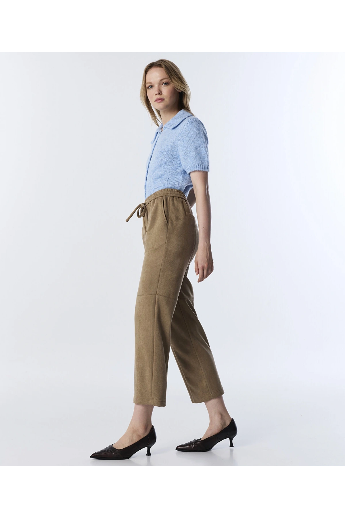 Twist Süet Görünümlü Pantolon TW6250003210