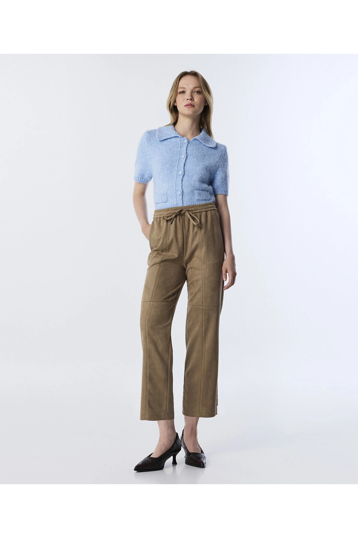 Twist Süet Görünümlü Pantolon TW6250003210