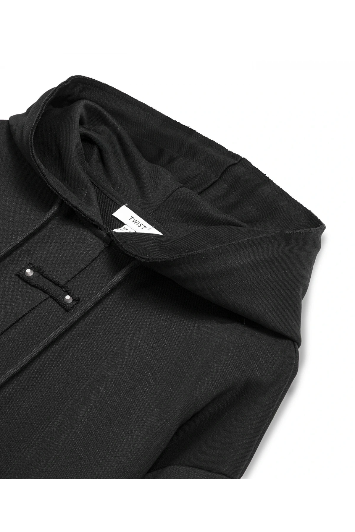 Twist Trok Baskılı Kadın Siyah Sweatshirt TW6250091042