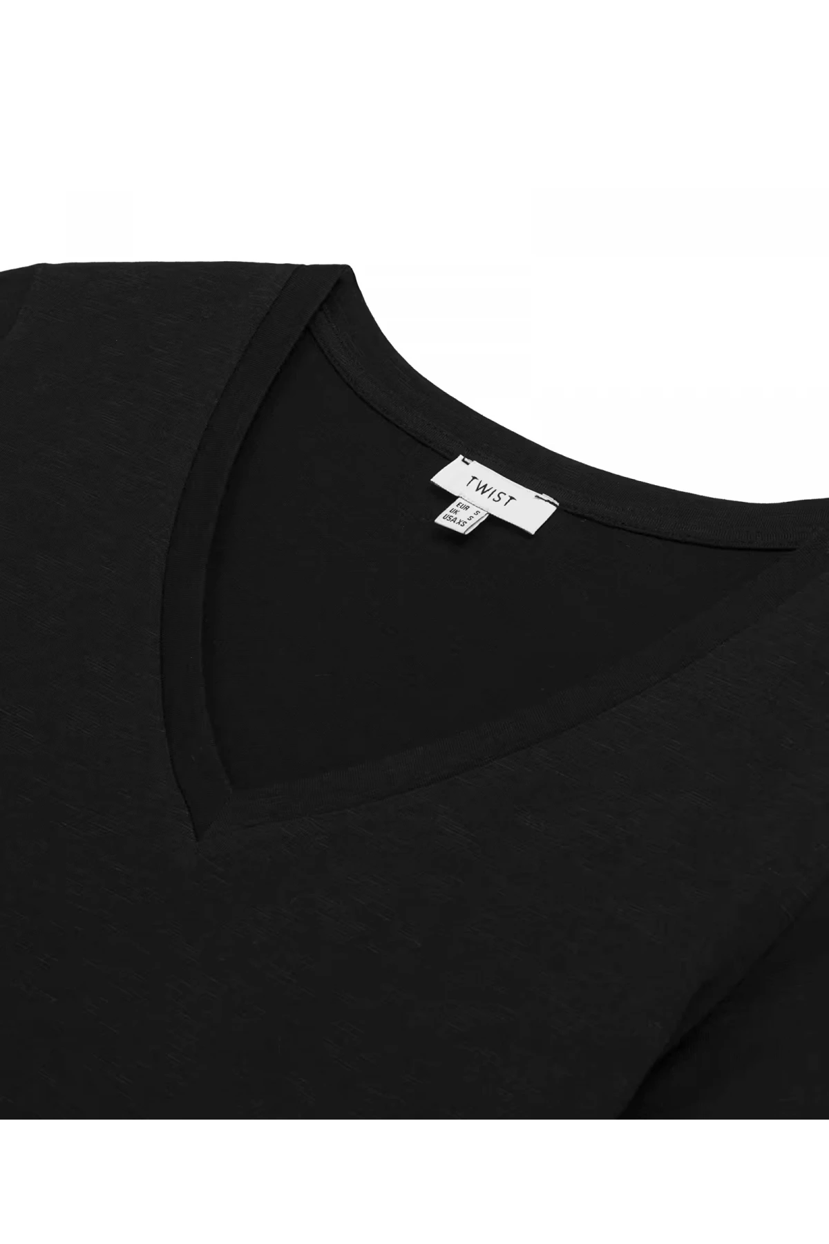 Twist V Yaka Basıc T-shırt TS1250070186