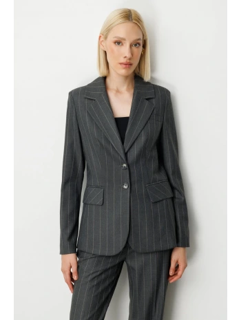 Ekol Çizgili Kapak Cepli Ceket 05127