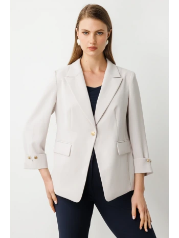 Ekol Kapak Cep Detaylı Tek Düğmeli Ceket 04508