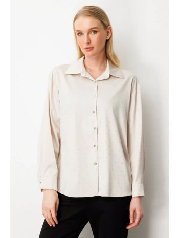 Ekol Taşlı Saten Gömlek 03003