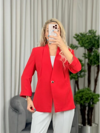 Ekol Tek Düğme Ceket 04128