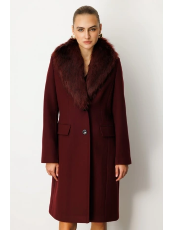 Ekol Yakası Kürklü Manto 06065