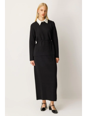 Ghisa Gömlek Yaka Triko Etekli Takım 26KOBTKM4040