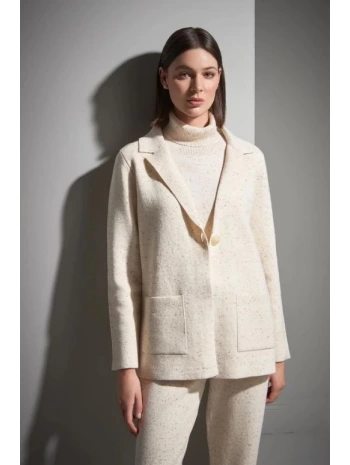 Join Us Tek Düğmeli Nopeli Triko Blazer Ceket 2526W001