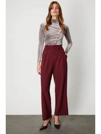 On Fashion Tek Pileli Bol Paça Pantolon 64126