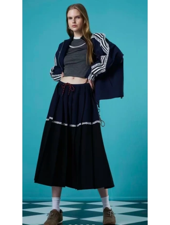 Twist Kumaş Mix Colorblock Etek TW6250004067