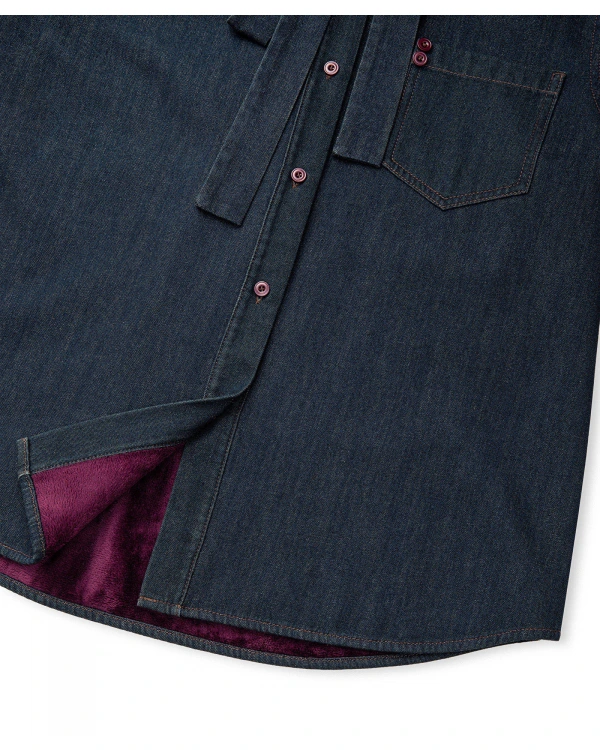 İpekyol Boyundan Bağlamalı Denim Kadın İndigo Mavi Gömlek IW6250025149