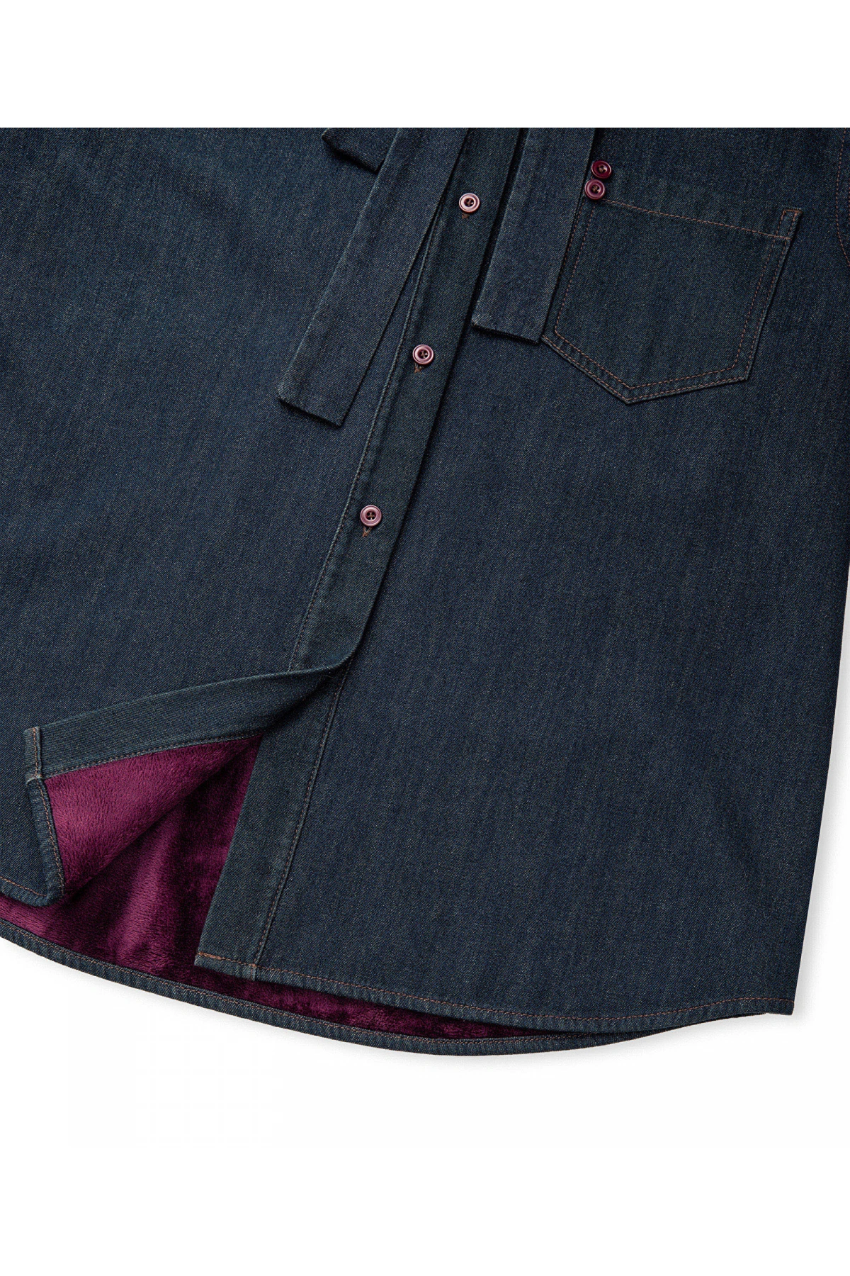 İpekyol Boyundan Bağlamalı Denim Kadın İndigo Mavi Gömlek IW6250025149