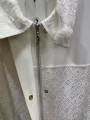 my312 Yakası Broşlu Taşlı Düğmeli Jakarlı Takım 25S1416 Ekru