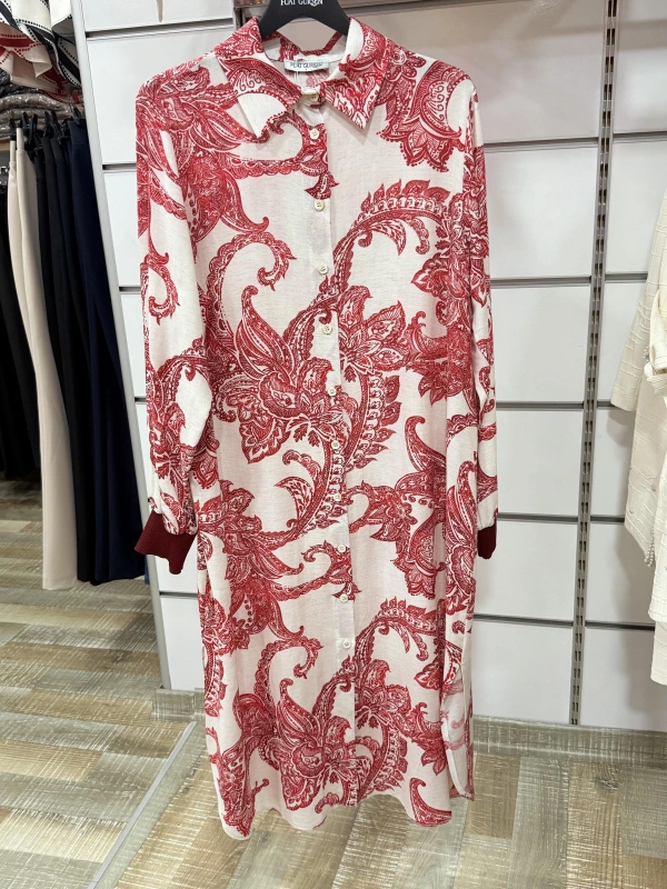 Fuat Gürşen Düğmeli Uzun Tunik 3704