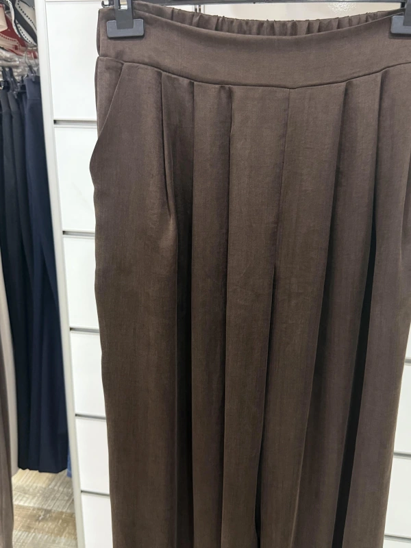 On Fashion Önü Pileli Bol Paça Pantolon 52101