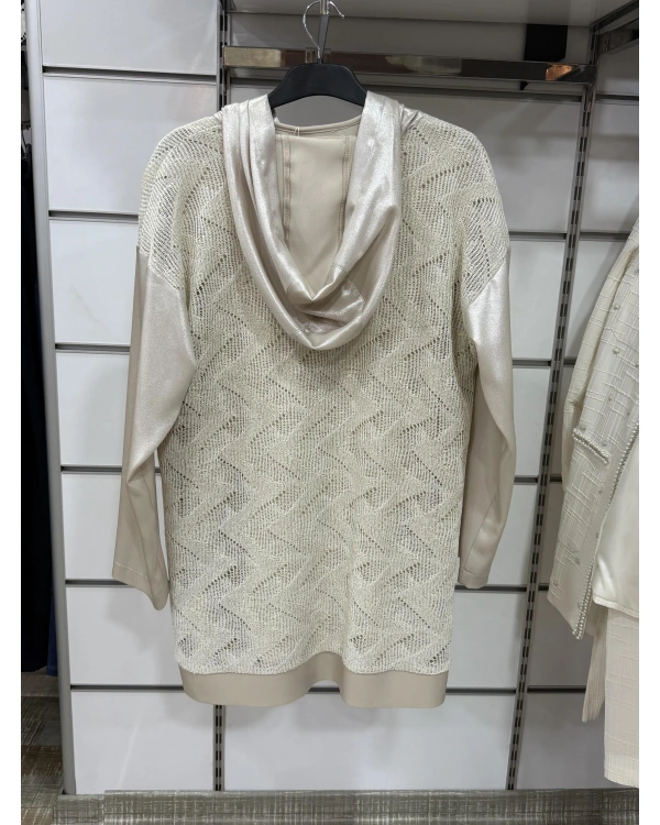 Ahsen İşlemeli Fermuarlı Ceket 3555