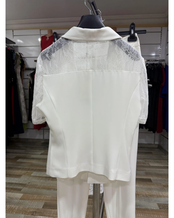 Ekol Dantel Detaylı Ceket 04042