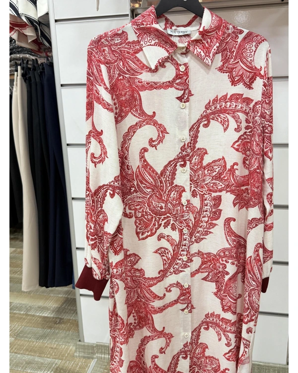 Fuat Gürşen Düğmeli Uzun Tunik 3704