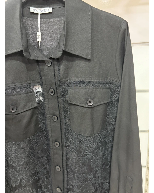 Fuat Gürşen Güpür İşlme Düğmeli Kap 3612